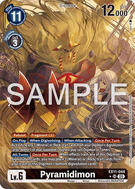 Image for Pyramidimon (Alternate Art) (EX11-044 SR) [Dawn of Liberator] - Digimon Card Game