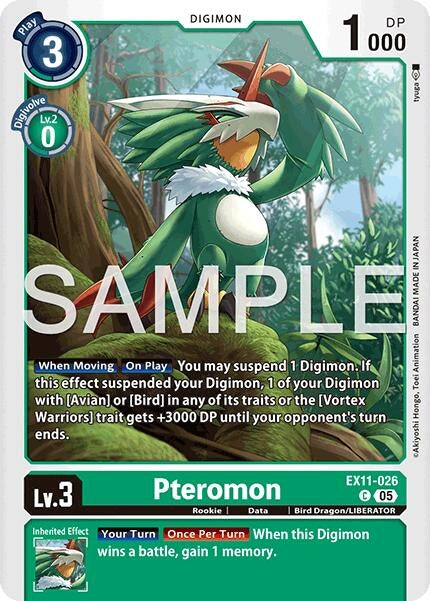Image for Pteromon (EX11-026 C) [Dawn of Liberator] - Digimon Card Game