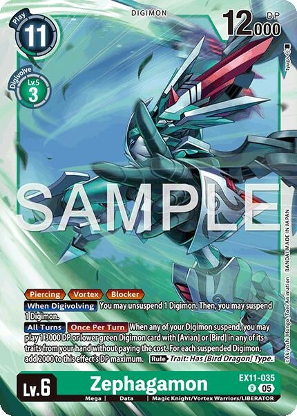 Image for Zephagamon (EX11-035 R) [Dawn of Liberator] - Digimon Card Game