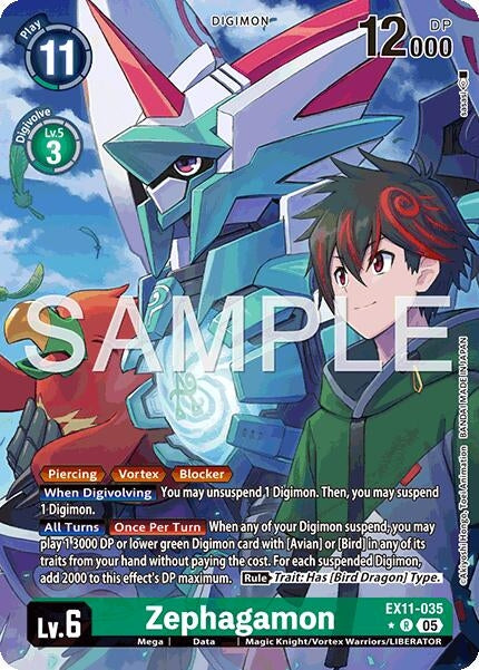 Image for Zephagamon (Alternate Art) (EX11-035 R) [Dawn of Liberator] - Digimon Card Game
