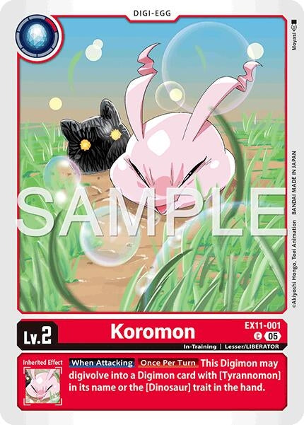 Image for Koromon (EX11-001 C) [Dawn of Liberator] - Digimon Card Game