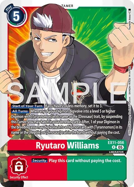 Image for Ryutaro Williams (EX11-056 R) [Dawn of Liberator] - Digimon Card Game