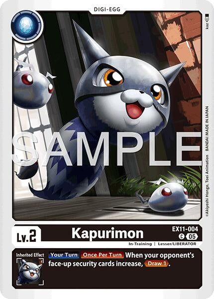 Image for Kapurimon (EX11-004 C) [Dawn of Liberator] - Digimon Card Game