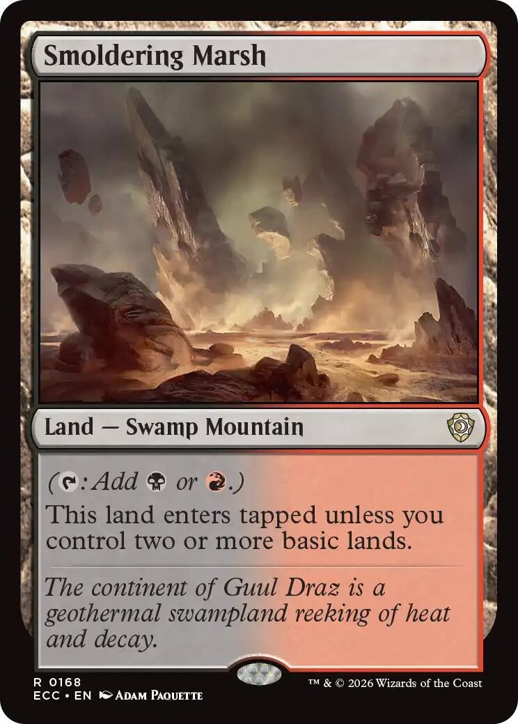 Image for Smoldering Marsh (168) - Magic: The Gathering