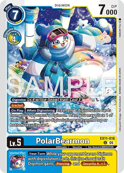 Image for PolarBearmon (EX11-016 U) [Dawn of Liberator] - Digimon Card Game
