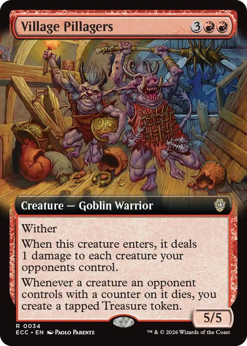 Image for Village Pillagers (Extended Art) - Magic: The Gathering