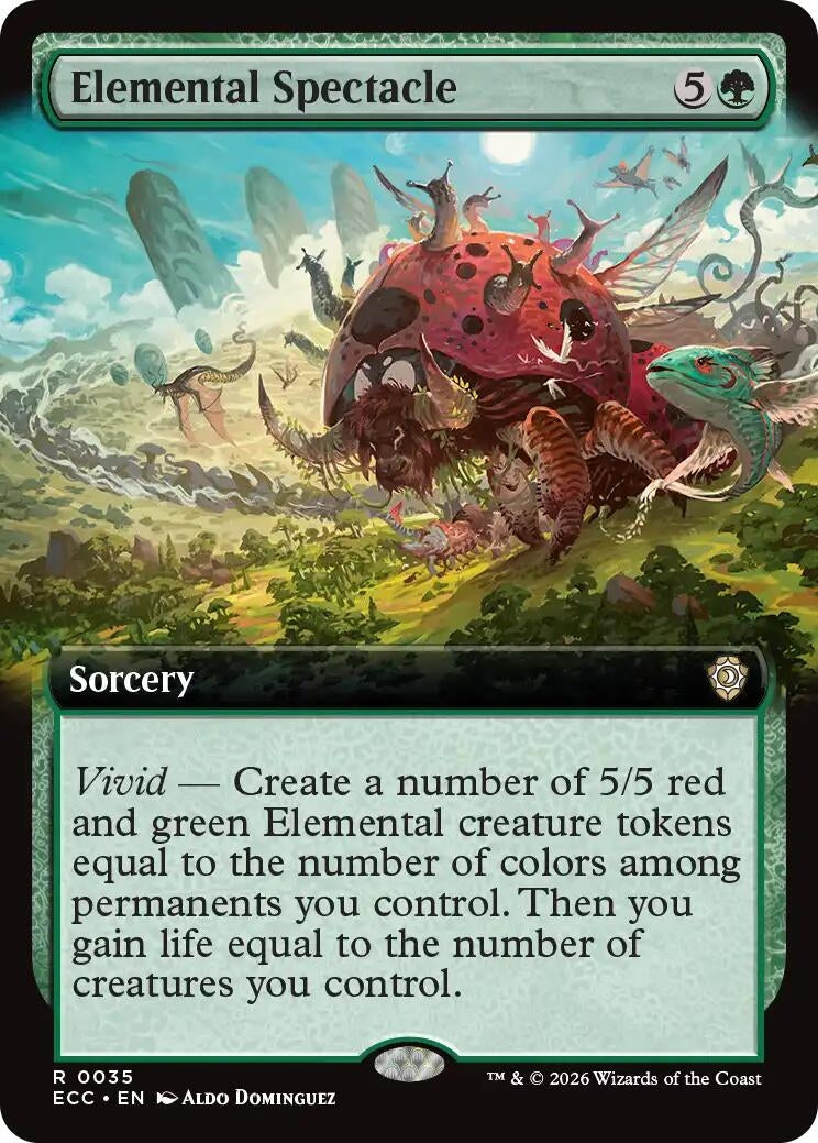 Image for Elemental Spectacle (Extended Art) - Magic: The Gathering
