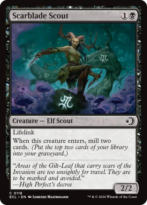 Image for Scarblade Scout (118) - Magic: The Gathering