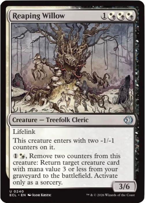 Image for Reaping Willow (240) - Magic: The Gathering