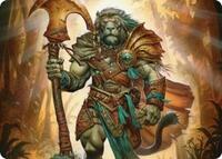 Ajani, Outland Chaperone Art Card (28) [Lorwyn Eclipsed]