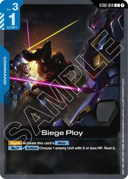 Image for Siege Ploy (ST02-014) - Gundam Card Game