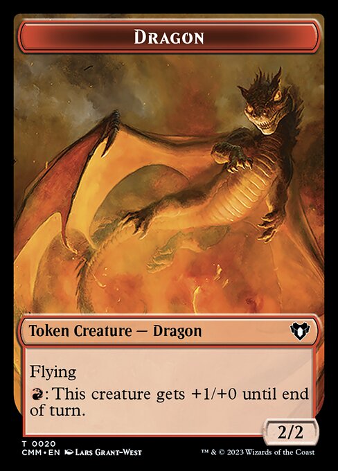 Eldrazi Scion // Dragon (0020) Double-Sided Token (2 // 20) [Commander Masters]