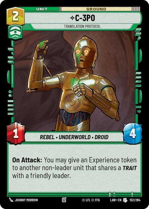 Image for C-3PO - Translation Protocol (152/264) - Star Wars: Unlimited