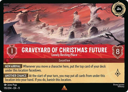 Image for Graveyard of Christmas Future - Lonely Resting Place (135/204) [Winterspell] - Disney Lorcana