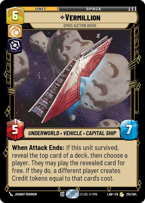 Image for Vermillion - Qi'Ra's Auction House - Star Wars: Unlimited