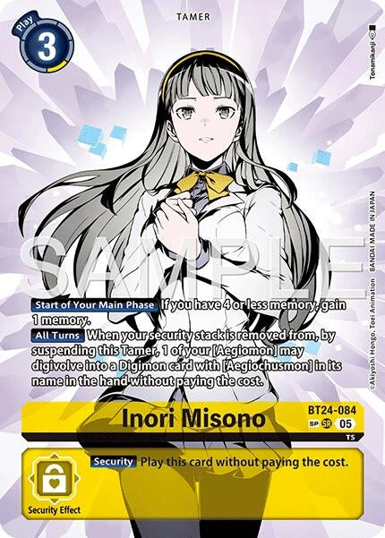 Image for Inori Misono (SP) (BT24-084 SR) [Time Stranger] - Digimon Card Game