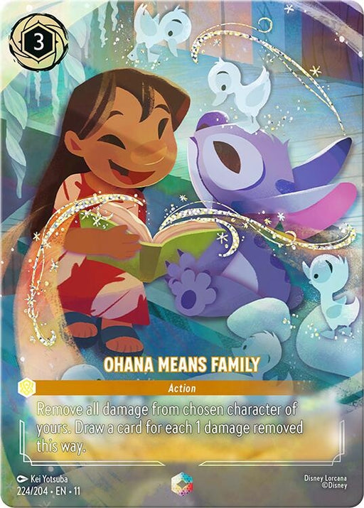 Image for Ohana Means Family (Enchanted) (224/204) [Winterspell] - Disney Lorcana