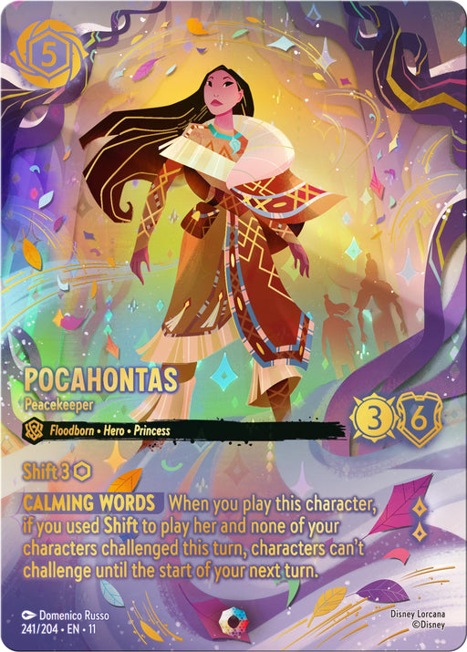Image for Pocahontas - Peacekeeper (Iconic) (241/204) [Winterspell] - Disney Lorcana