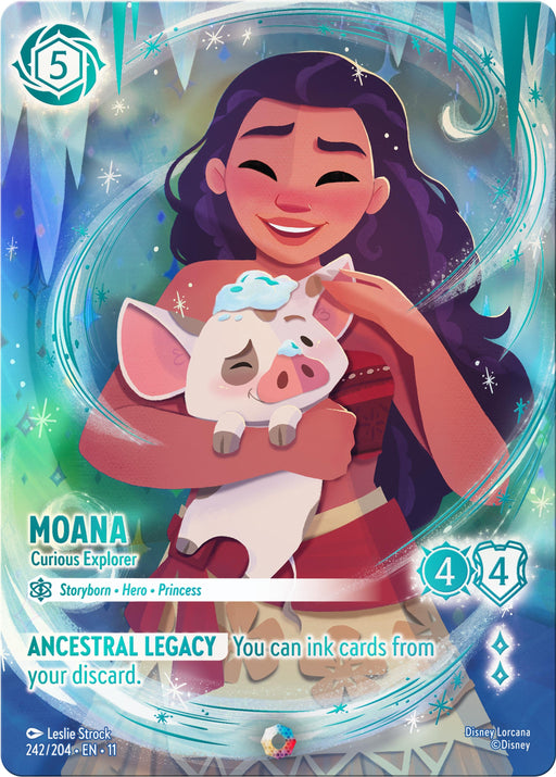Image for Moana - Curious Explorer (Iconic) (242/204) [Winterspell] - Disney Lorcana