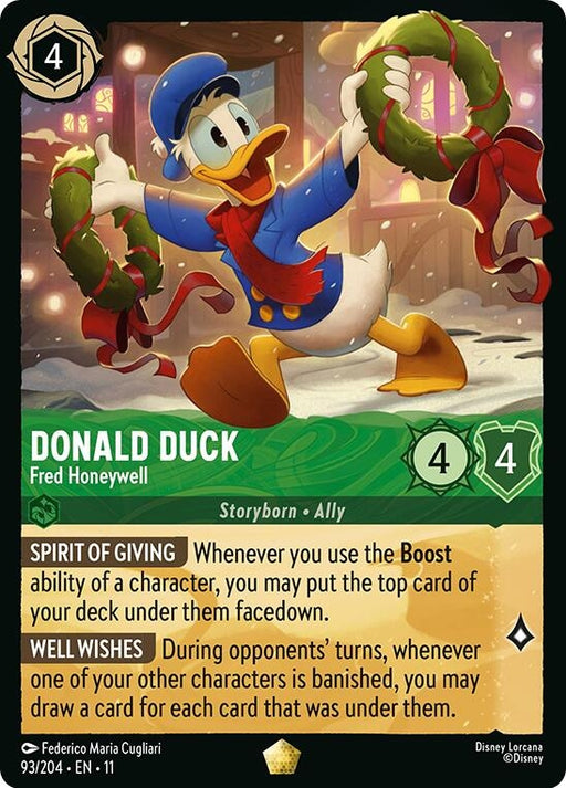 Image for Donald Duck - Fred Honeywell (93/204) [Winterspell] - Disney Lorcana