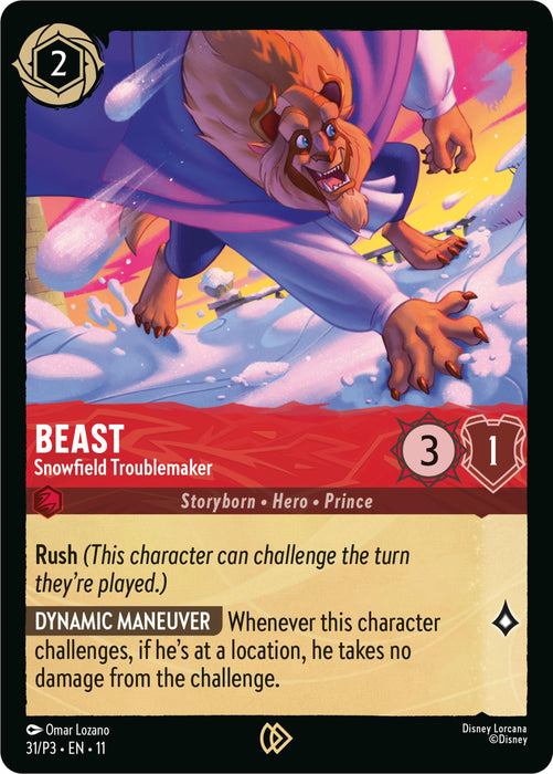 Image for Beast - Snowfield Troublemaker (31) [Disney Lorcana Promo Cards] - Disney Lorcana