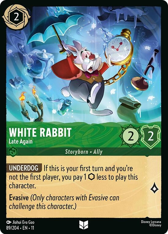 Image for White Rabbit - Late Again (89/204) [Winterspell] - Disney Lorcana