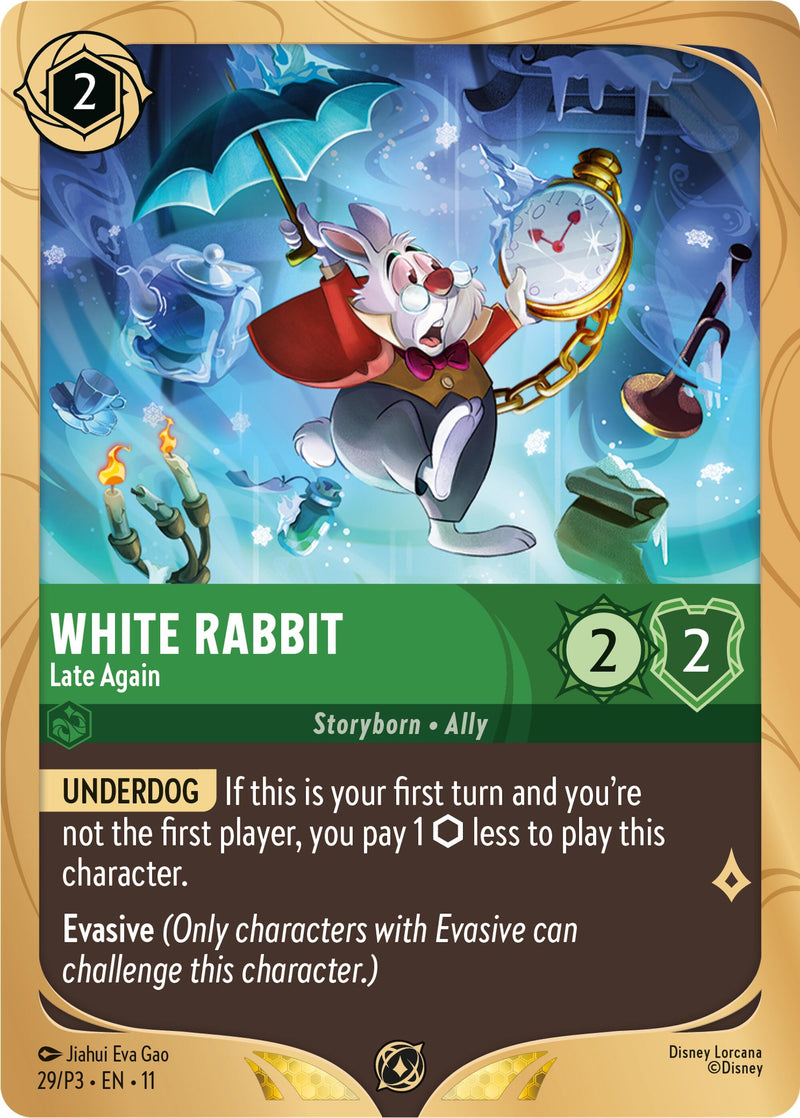 Image for White Rabbit - Late Again (29) [Disney Lorcana Promo Cards] - Disney Lorcana