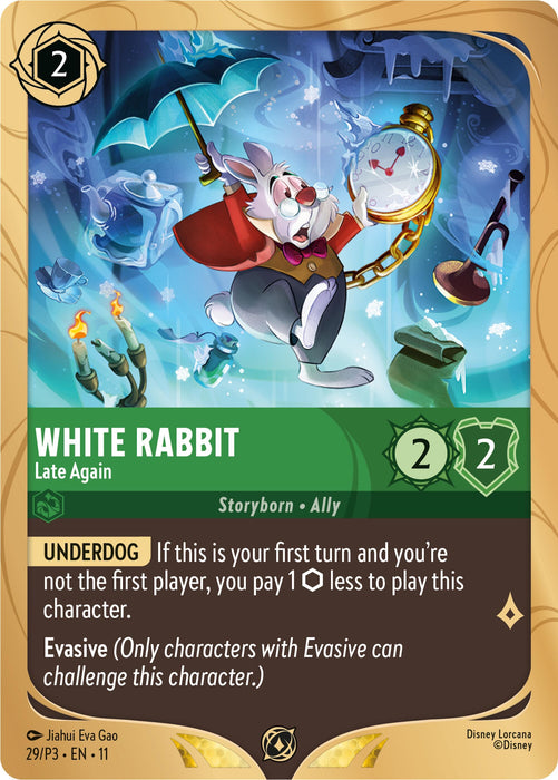 Image for White Rabbit - Late Again (29) [Disney Lorcana Promo Cards] - Disney Lorcana
