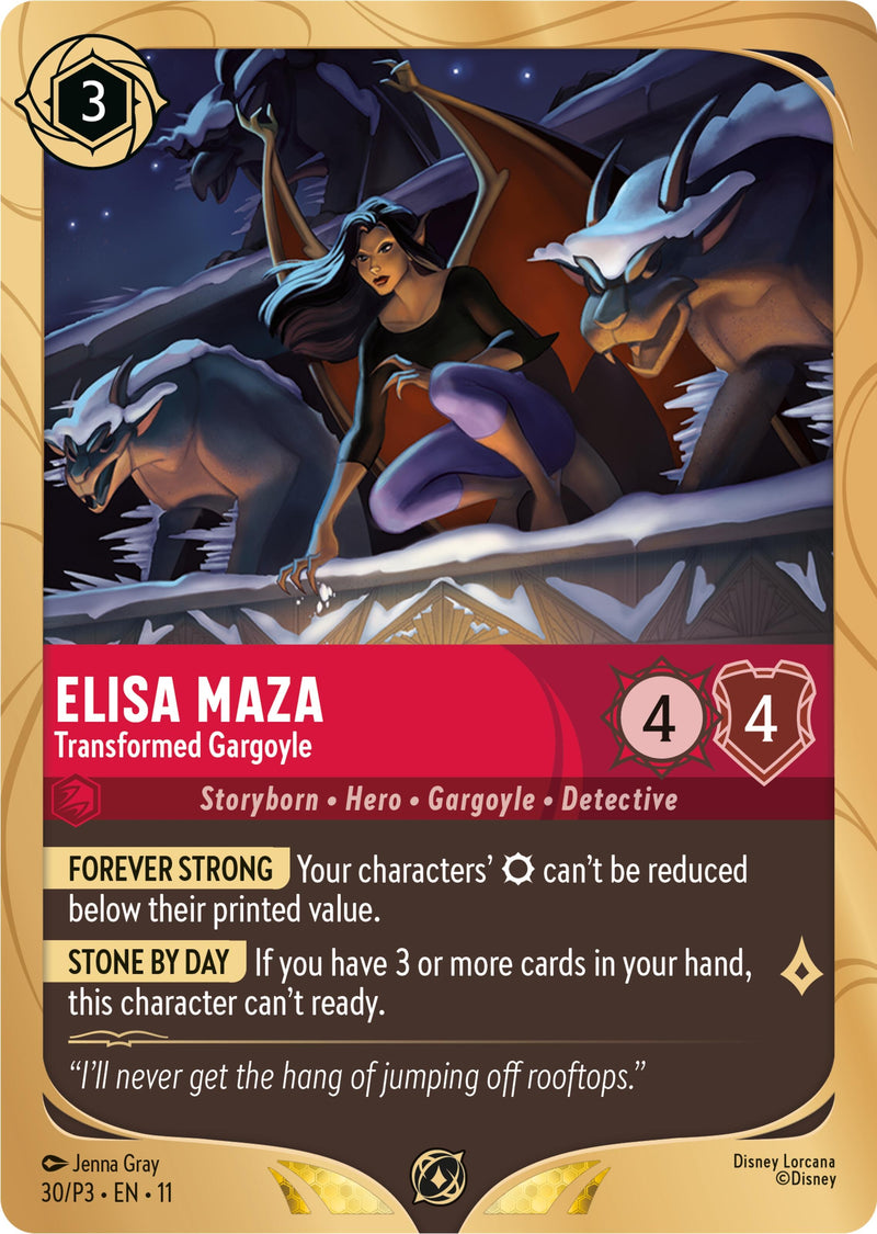 Image for Elisa Maza - Transformed Gargoyle (30) [Disney Lorcana Promo Cards] - Disney Lorcana