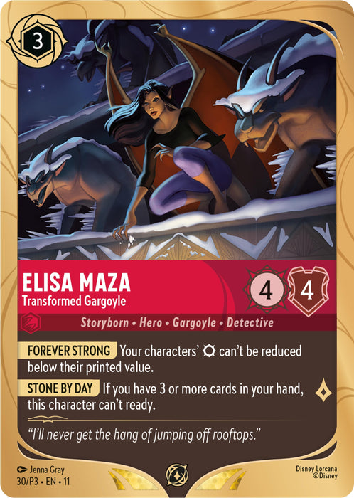 Image for Elisa Maza - Transformed Gargoyle (30) [Disney Lorcana Promo Cards] - Disney Lorcana