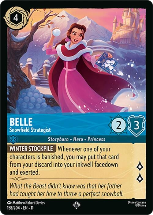 Image for Belle - Snowfield Strategist (158/204) [Winterspell] - Disney Lorcana