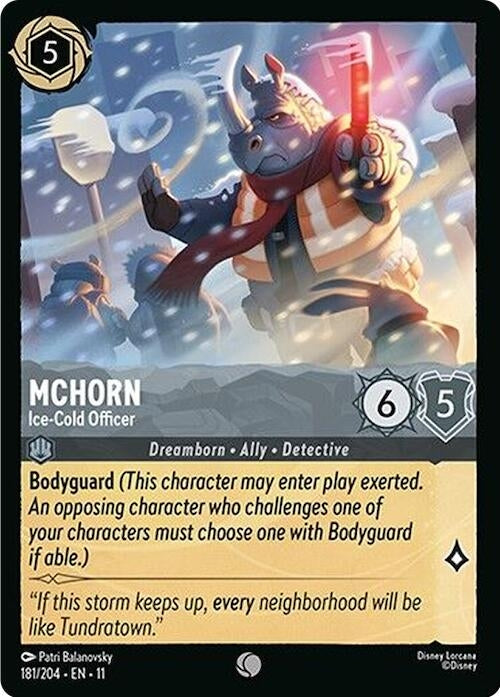 Image for McHorn - Ice-Cold Officer (181/204) [Winterspell] - Disney Lorcana
