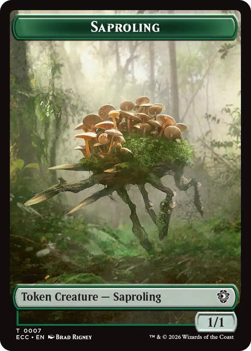 Image for Saproling // Poison Counter Double-Sided Token (7 // 13) [Lorwyn Eclipsed] - Magic: The Gathering