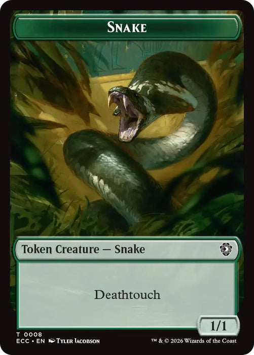 Image for Snake // Scarecrow Double-Sided Token (8 // 11) [Lorwyn Eclipsed] - Magic: The Gathering