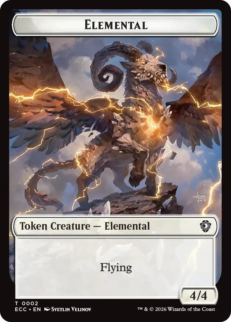 Image for Elemental (0002) // Elemental (0009) Double-Sided Token (2 // 9) [Lorwyn Eclipsed] - Magic: The Gathering