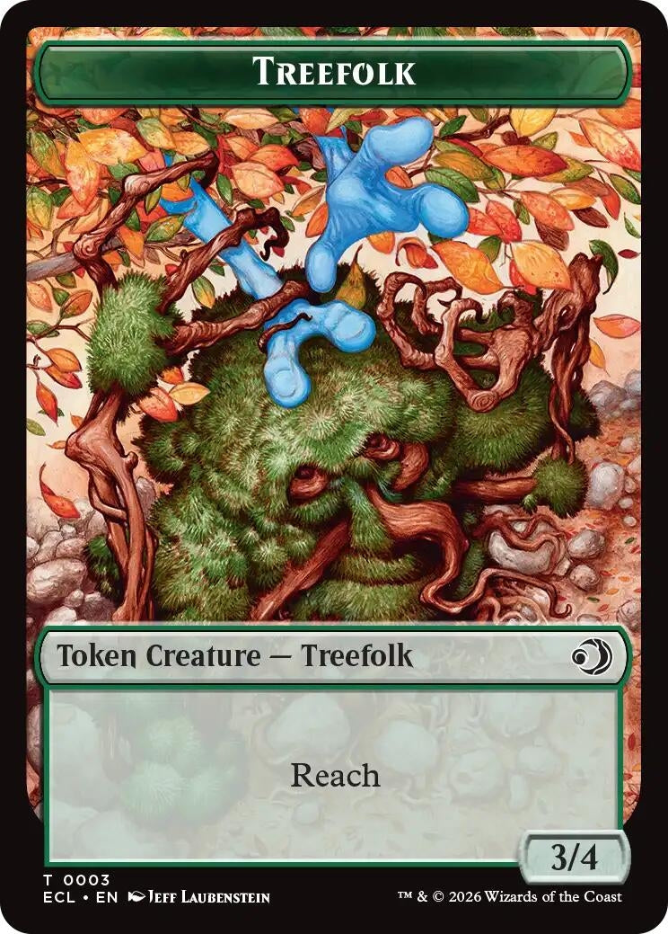 Image for Treefolk // Goblin Double-Sided Token (3 // 6) [Lorwyn Eclipsed] - Magic: The Gathering
