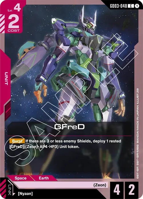 Image for GFreD (GD03-048) (GD03-048) - Gundam Card Game