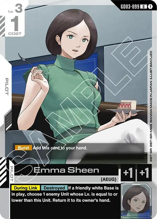 Image for Emma Sheen (GD03-099) - Gundam Card Game