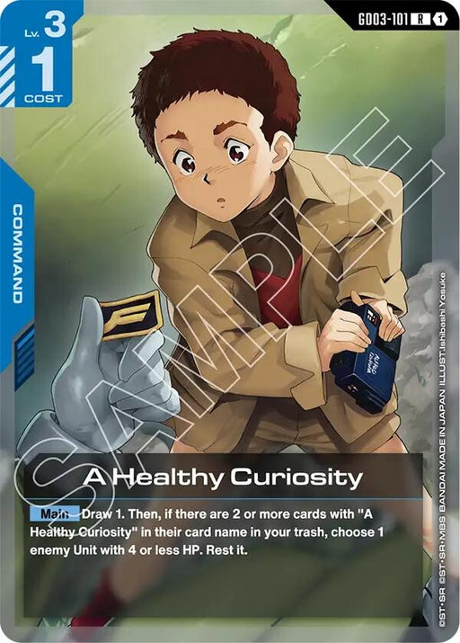 Image for A Healthy Curiosity (GD03-101) - Gundam Card Game