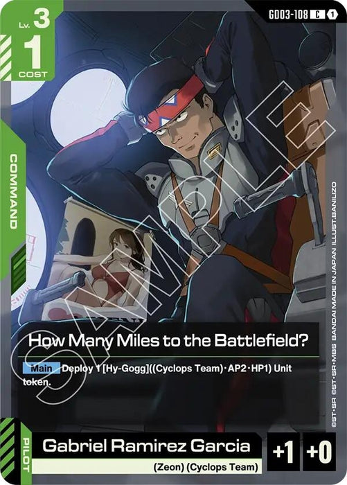 Image for How Many Miles to the Battlefield? (GD03-108) - Gundam Card Game