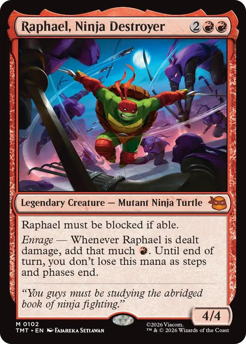 Image for Raphael, Ninja Destroyer (102) - Magic: The Gathering
