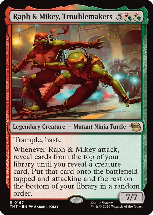 Image for Raph & Mikey, Troublemakers (167) - Magic: The Gathering