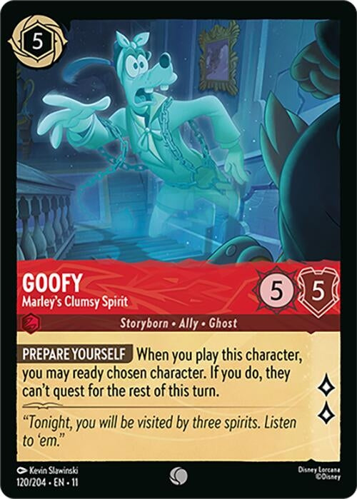 Image for Goofy - Marley's Clumsy Spirit (120/204) [Winterspell] - Disney Lorcana