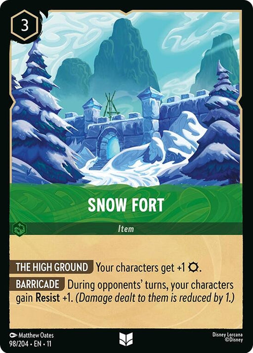 Image for Snow Fort (98/204) [Winterspell] - Disney Lorcana