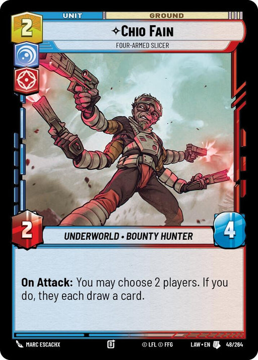 Image for Chio Fain - Four-Armed Slicer (48/264) [A Lawless Time] - Star Wars: Unlimited