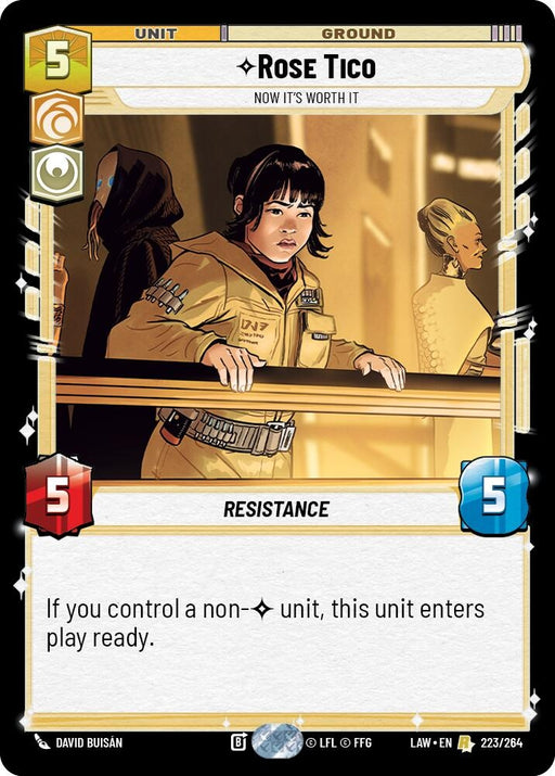 Image for Rose Tico - Now It's Worth It (223/264) [A Lawless Time] - Star Wars: Unlimited