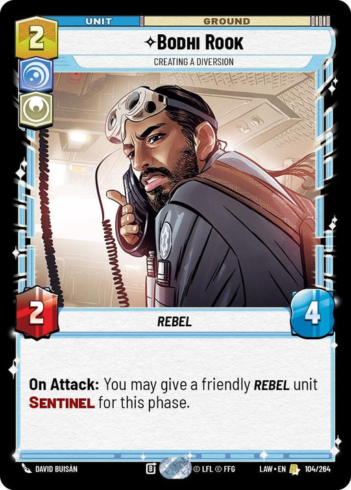Image for Bodhi Rook - Creating a Diversion (104/264) [A Lawless Time] - Star Wars: Unlimited