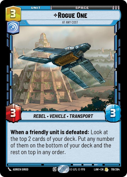 Image for Rogue One - At Any Cost (119/264) [A Lawless Time] - Star Wars: Unlimited