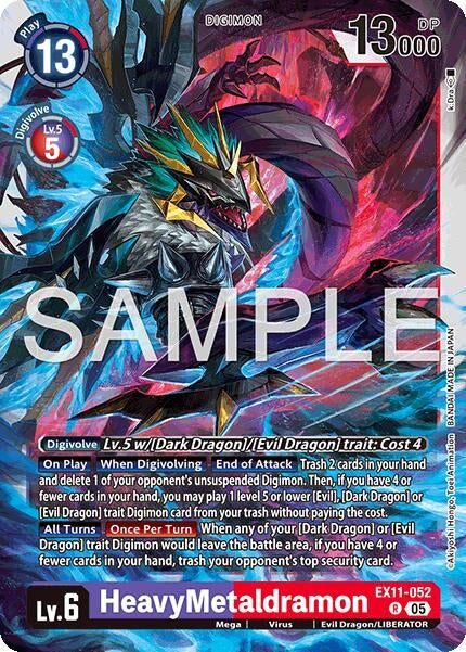 Image for HeavyMetaldramon (EX11-052 R) [Dawn of Liberator] - Digimon Card Game