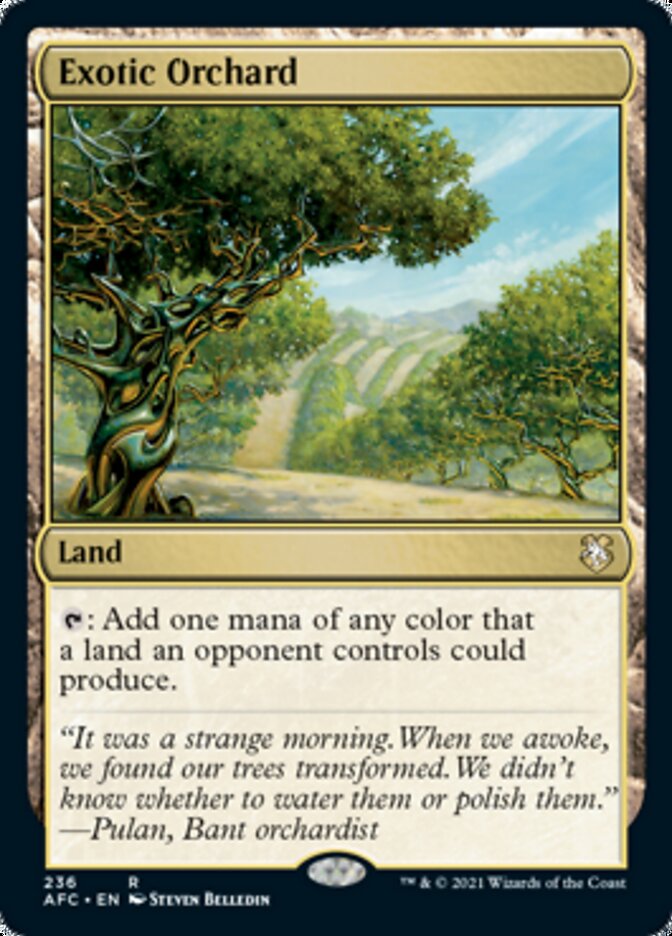 Exotic Orchard (236) [Commander: Adventures in the Forgotten Realms]